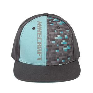 Minecraft Childrens/Kids Diamond  Cap / Black/Blue